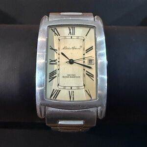 Eddie Bauer Silver Watch with Cream Dial
